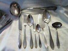 Besteck Oka 90er Silber Auflage für 6 Personen Kreuzband Rose Modell 119