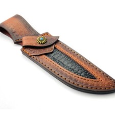 Rindsleder gerade Messer