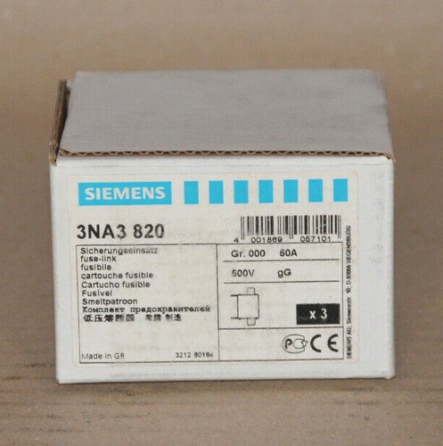 Siemens 3na3 820 - 820, 50a