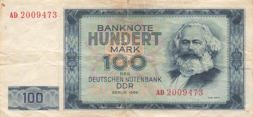 Ddr banknote 100 mark - banknote,