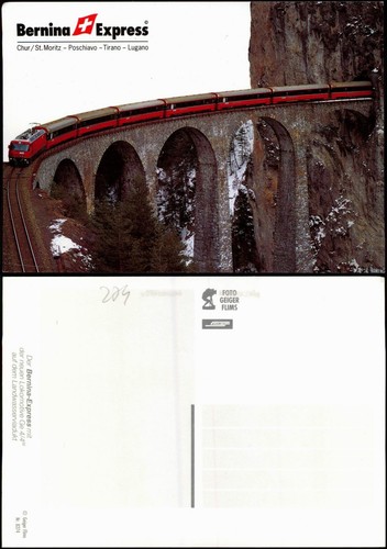 Ansichtskarte bernina express - ansichtskarte,