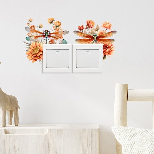 Elegante blumen libelle - blumen,