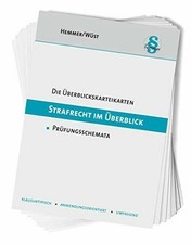 Strafrecht im Überblick: Karteikarten (Karteikarten - Buch Hemmer-Wüst