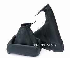 Schaltsack + Handbremssack passend für OPEL CALIBRA Bj. 90-97 Echt Leder SCHWARZ