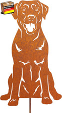 Gartenfigur Hund Roststecker