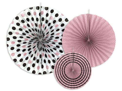 Deko rosetten 3er set - rosetten, 3er-set