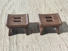 PLAYMOBIL x2 BANK HOCKER STUHL