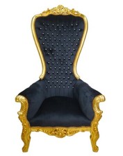 Barocksessel Sessel Schwarz