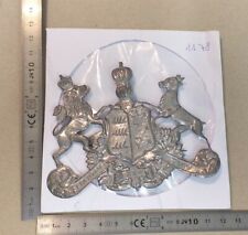 (1178)  Württemberg silberf. Emblem für Pickelhaube, Pelzmütze o. Tschako
