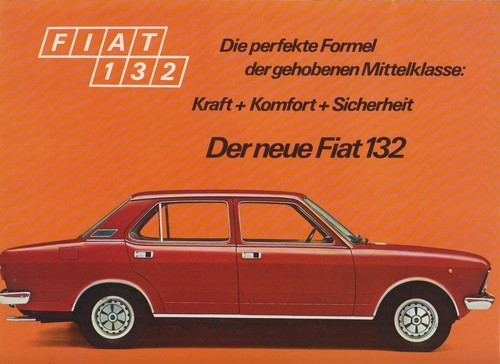 Fiat 132 prospekt brochure - /,