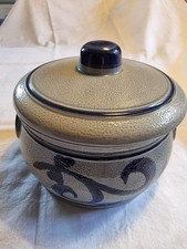 Topf Steinguttopf mit Deckel