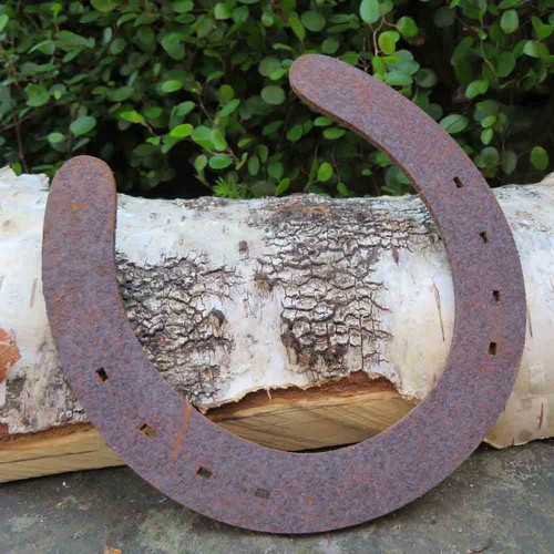 Hufeisen glück edelrost - hufeisen, rost