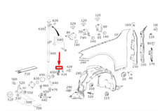 Neu MB S W222 Wimpelhalter