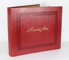 PLATTENALBUM "DECCA" USA  -rot- für 12 Schellackplatten 25 CM AL403