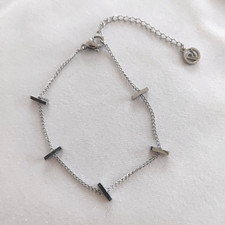 Paul Valentine Armband, Edelstahl/ Silber, 16 cm lang