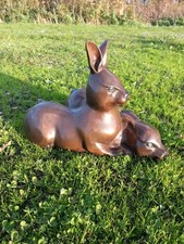 Bronzefigur Hase Haustier