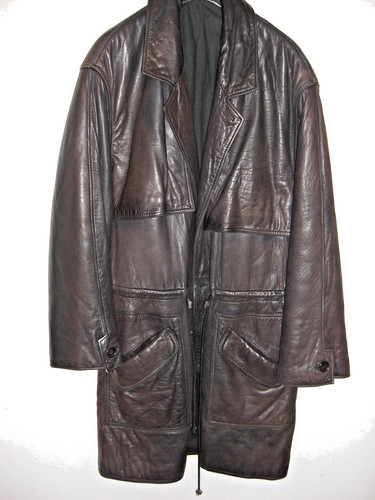 Alter ledermantel nappaleder - ledermantel,