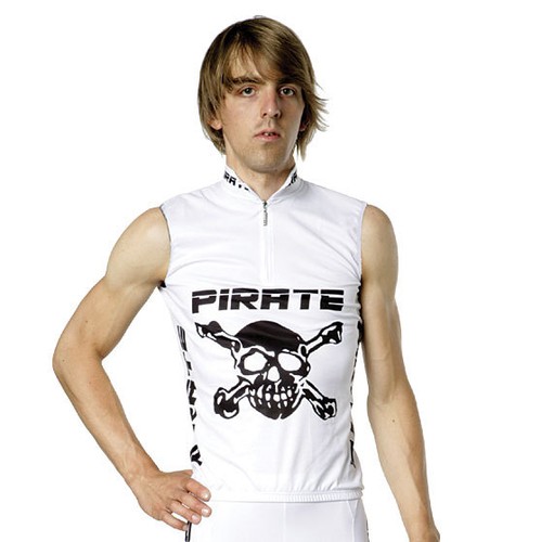 Pirate trikot weiss ohne arm - pirate,