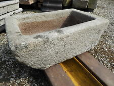 1876 orig.ant. 90cm GRANITTROG STEINTROG PFLANZTROG BRUNNENTROG Blumentrog Trog 