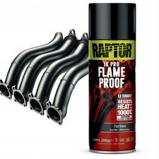 Raptor Thermolack Lackspray Auspufflack Schwarz Feuerfester Lack 1000°C 338ml