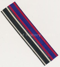 143795: 2er Ordensband für Knopfloch, Eisernes Kreuz + Friedrich August Kreuz