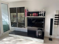 Wöstmann Markenmöbel - Wohnwand TV mit Vitrinenschrank 