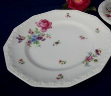 Rosenthal, Maria * Dessertteller * bunte Blume, Rose, Stempel Fehlsortierung