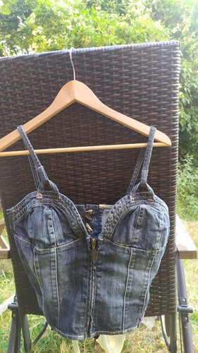 Kurzes jeans corsagen - jeans, style