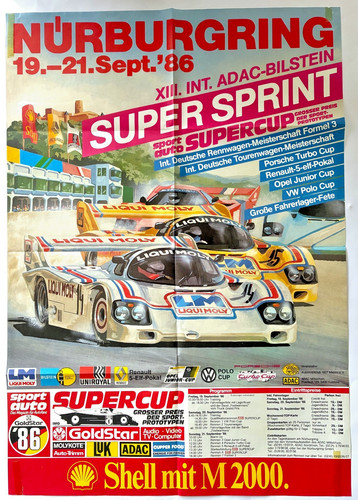 Original plakat nürburgring - plakat,
