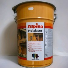 Alpina Holzlasur 10 Liter Eimer !!! Farbe WALNUSS Braun Neu Caparol Group