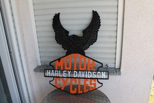 Harley Davidson. Emailschild. Reklame.  Werbung. Schild. Sammler. Motorrad.