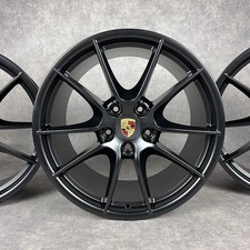 Original Porsche 991.1 20" Carrera SIII Felgen Schwarz S C2 2S ET70 TOP