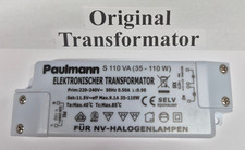 Paulmann Halogen Trafo S 110 VA elektronischer Transformator 110W 35-110 Watt B3