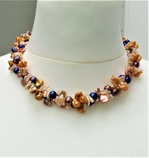 Keshi Perlen Kette Süßwasser