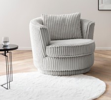Drehsessel in hellgrau Mega