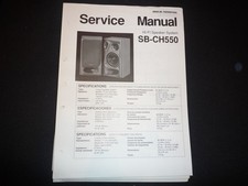 Original Schaltplan  Service Manual Schaltplan Technics SB-CH550