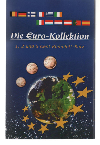Euro kollektion 5 cent - euro, 1,2,