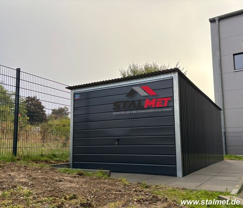 Blechgarage 3x6x2 14m ral9005m - blechgarage,