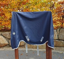 Horseware Rambo Helix Stable Sheet Disc Front - Navy/Silver -Super abschwitzend