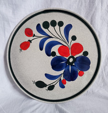 Tortenplatte 70er Jahre Blumen