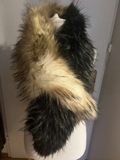 Hochwertiger Kunstpelzkragen Groß  dicke Qualität mit Durchzug NEU!