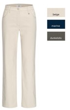 KjBRAND Betty Bengaline Hose - Zipp + Knopf, Taschen, gerades Bein, Viskosemix