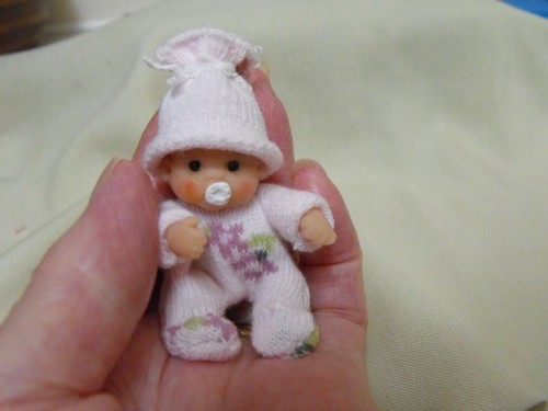 Ooak puppenhaus miniatur baby - miniatur,