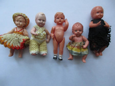 5 ALTE KLEINE PUPPENSTUBEN