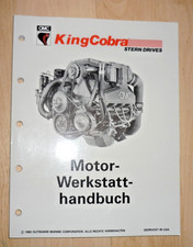 king cobra stern drives motor werkstatthandbuch 1992