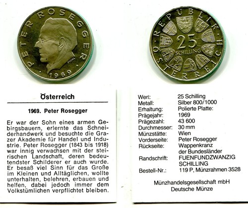 Schilling österreich 1969 - Österreich,