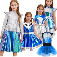 DE* Kinder Alien Space Kostüm