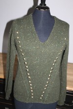 Pullover Strick khaki Gr. 38