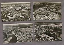 4 Postkarten, Stadtansichten, Luftbilder, 50er Jahre 