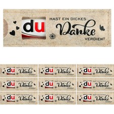 9er Set Filz Verpackung: 'Du